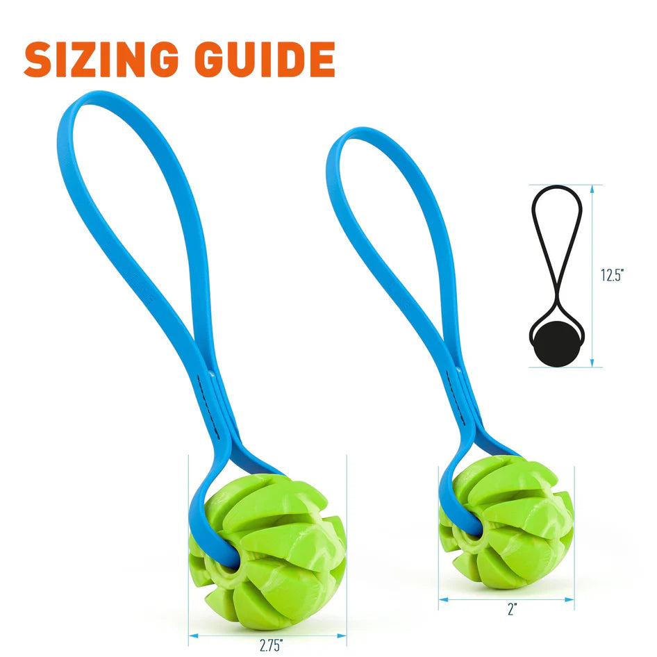 2" Dogline Spiral Ball With Handle
