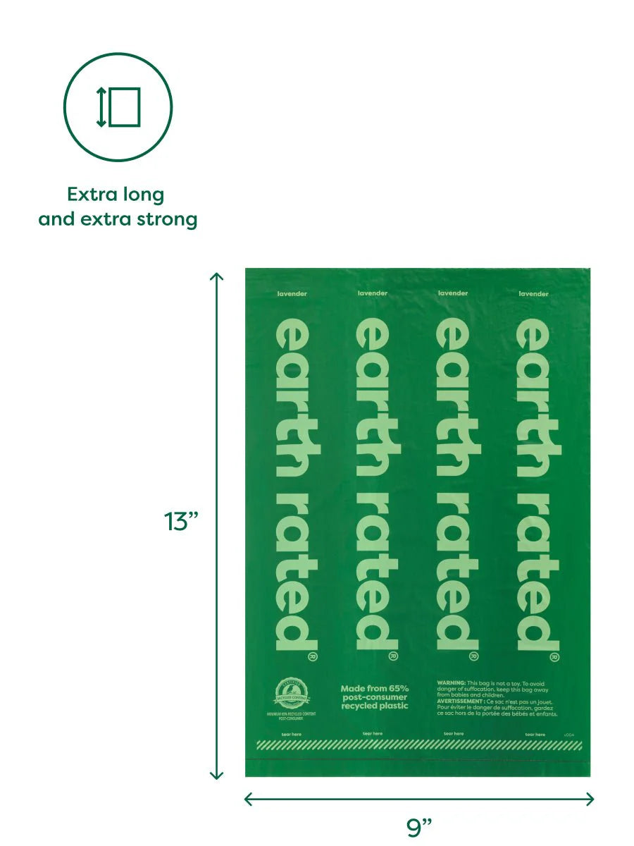 Earth Rated Single Roll Poop Bags