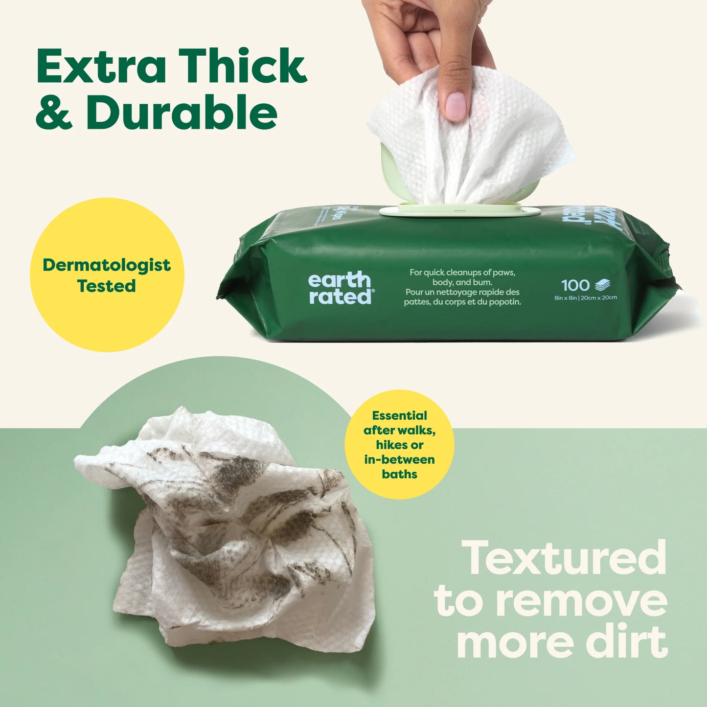 Earth Rated Dog Wipes