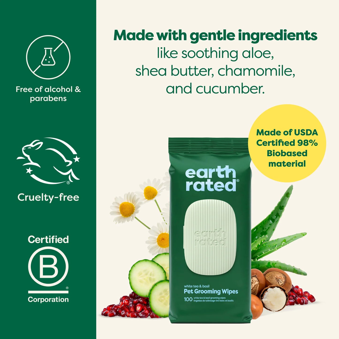 Earth Rated Dog Wipes