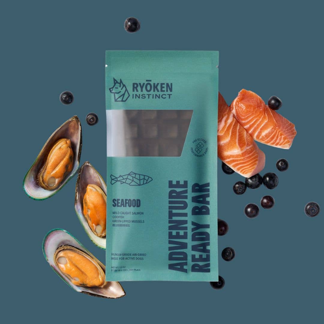 Seafood Treat & Snack Bar for Active Dogs - Energy & Recovery