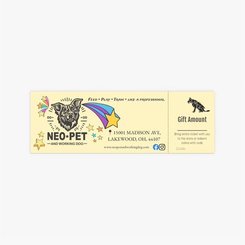 NEO Pet & Working Dog Gift Card