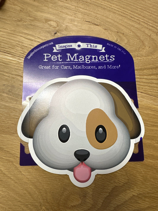 Dog Emoji - Car Magnet