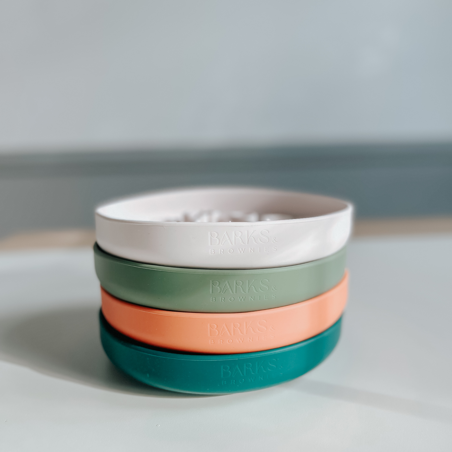 Cactus Silicone Slow Feeder Bowl - Tangerine