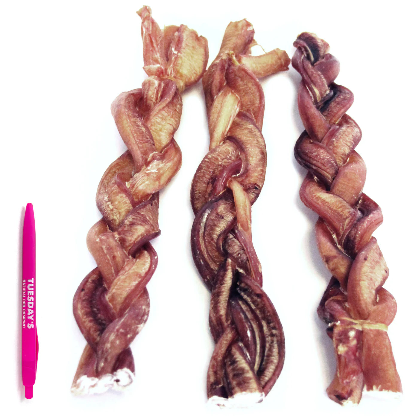 12" Jumbo Braided Bully Stick - Odor Free