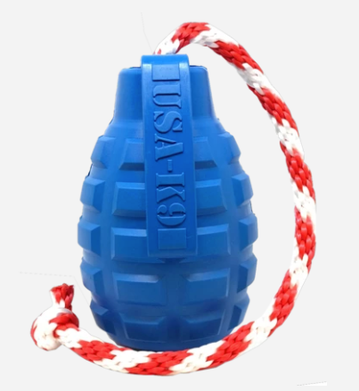 USA-K9 Grenade - Chew Toy - Reward Toy - Blue