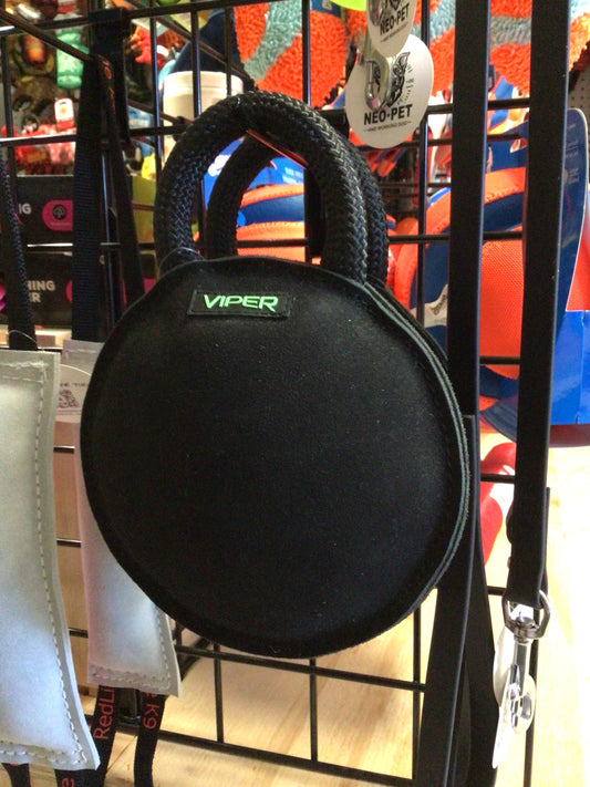 Viper Round Leather Bite Pillow