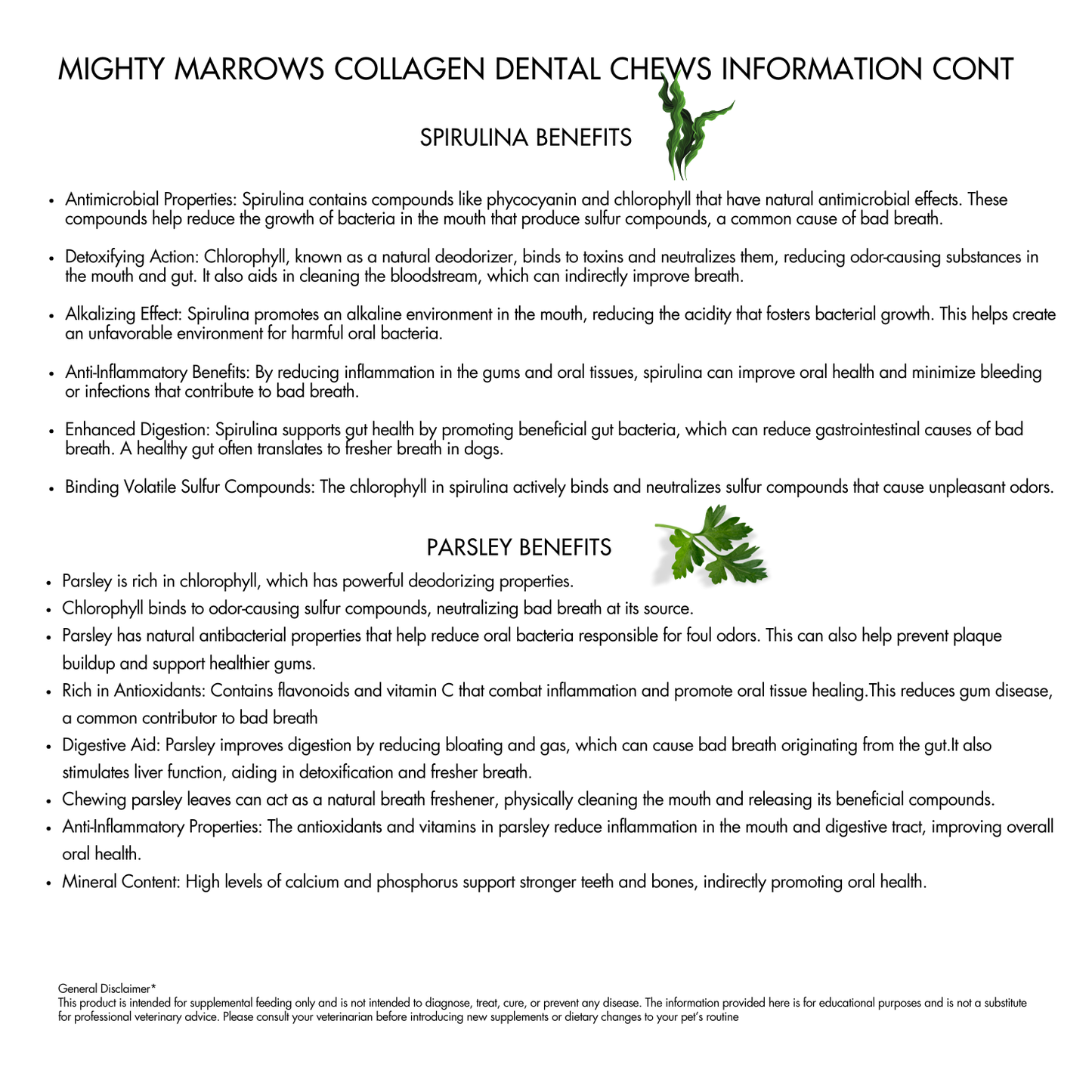 Mighty Marrows - Spirulina Beef
