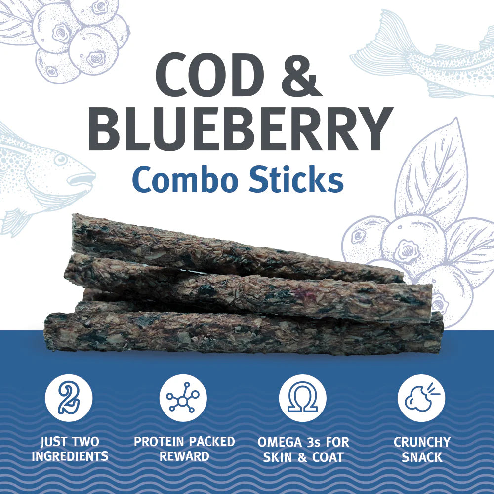 Cod & Blueberry Combo Sticks 5pk