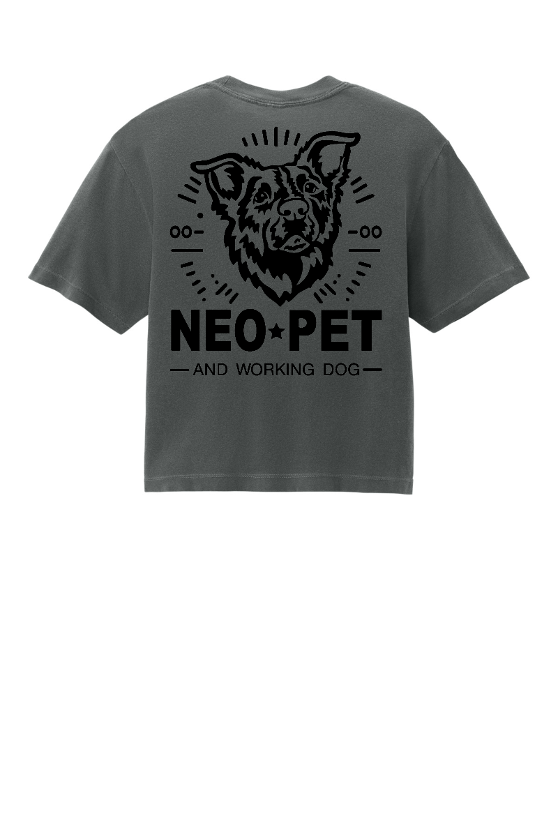 NEO Pet Crop Tee - Gunmetal Collection