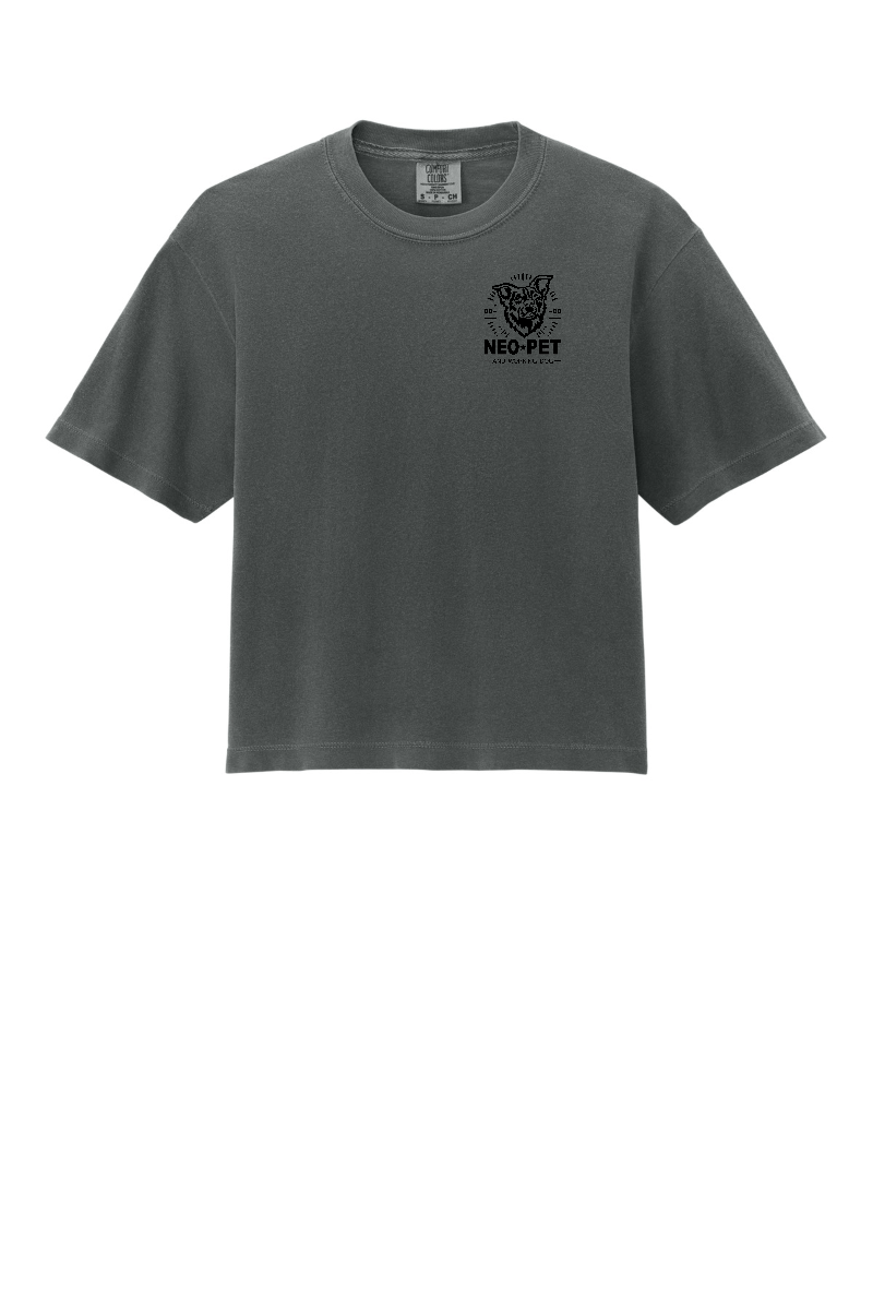 NEO Pet Crop Tee - Gunmetal Collection