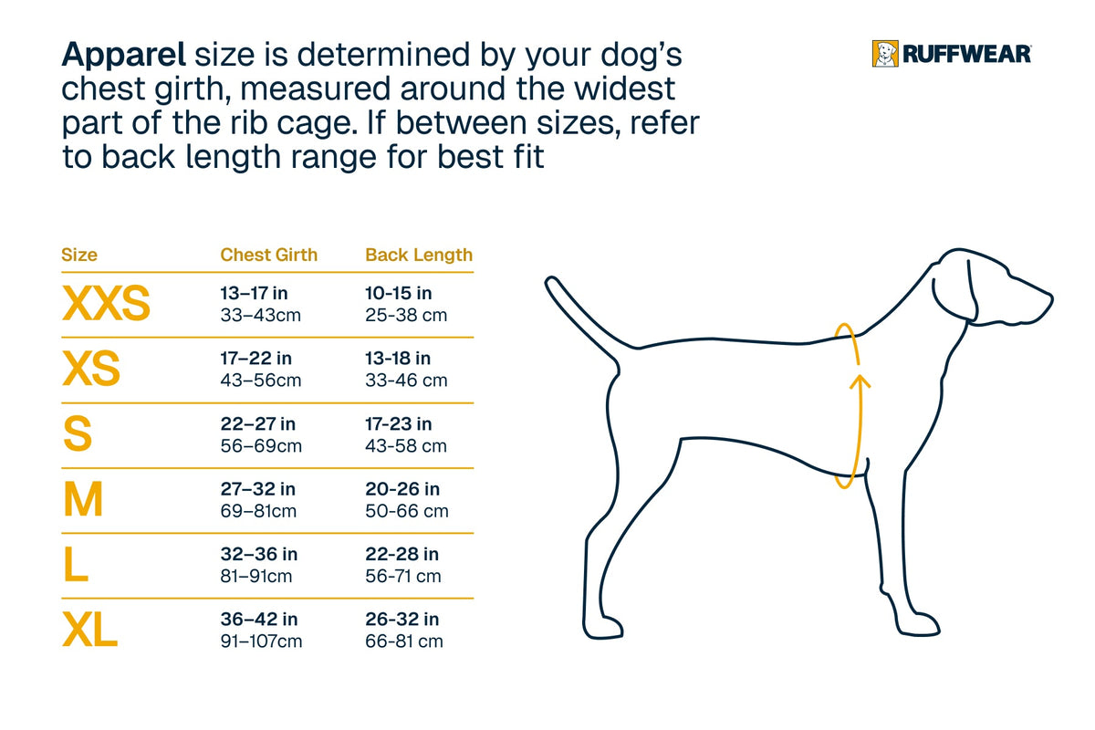 Size Chart - Cedar Green
