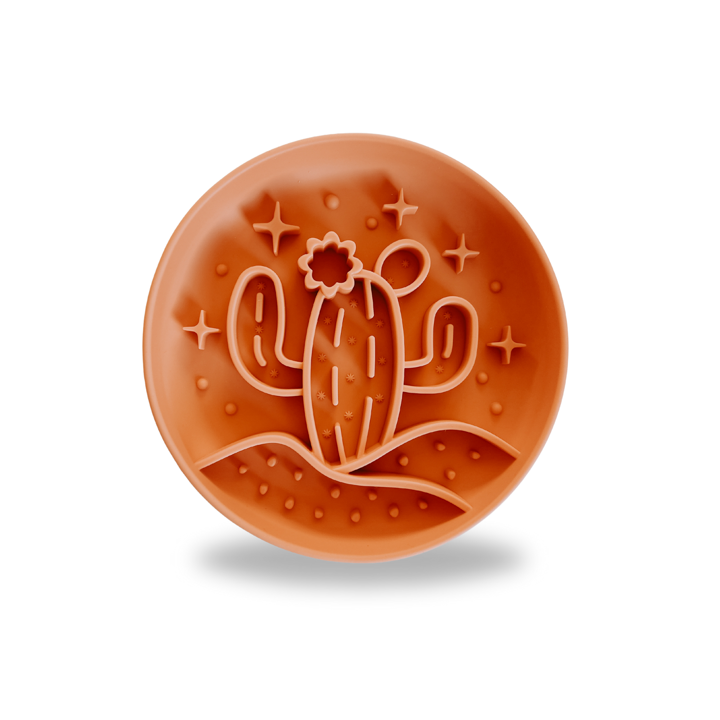 Cactus Silicone Slow Feeder Bowl - Tangerine