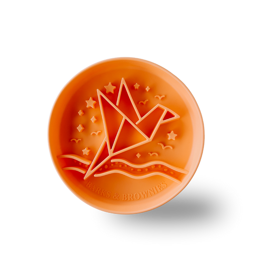 Signature Origami Slow Feeder Orange