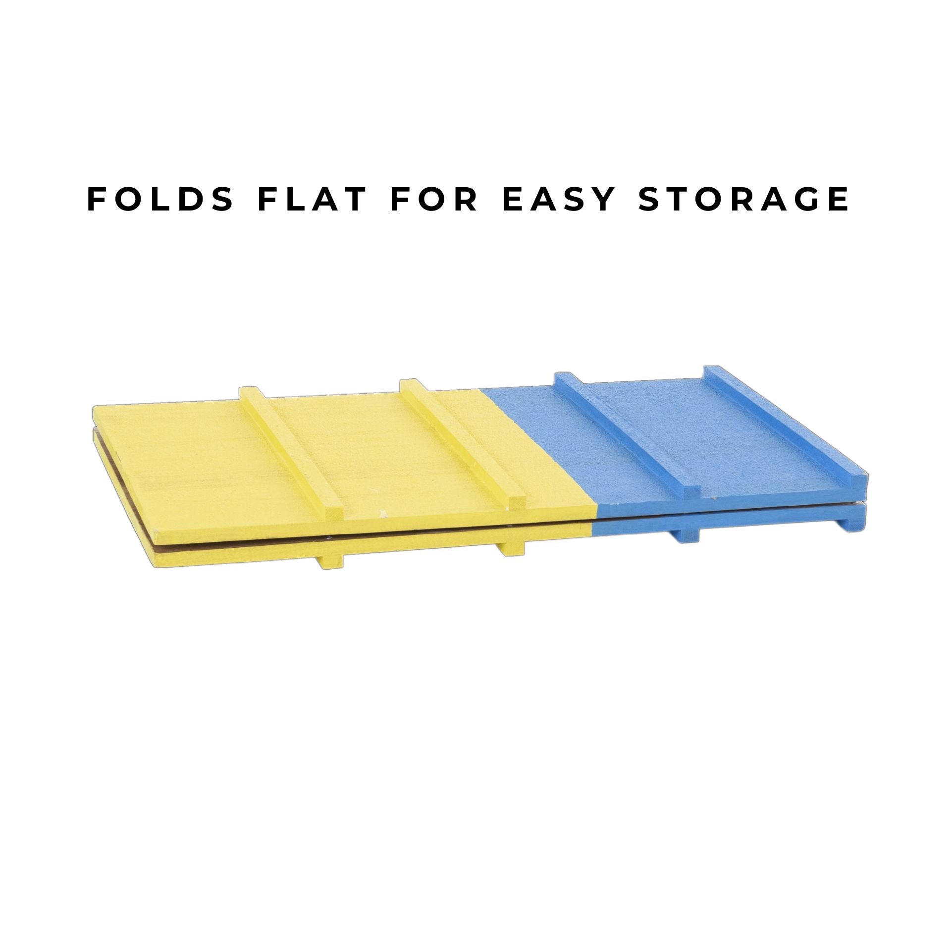 A-frame folds flat for storage